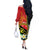 Personalised PNG Sauten Hailans Off The Shoulder Long Sleeve Dress Papua New Guinea Plumeria Melanesian Pattern - Polynesian Pride