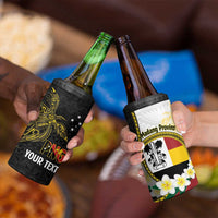 Personalised PNG Madang Provins 4 in 1 Can Cooler Tumbler Papua New Guinea Plumeria Melanesian Pattern LT14 - Polynesian Pride