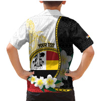 Personalised PNG Madang Provins Family Matching Mermaid Dress and Hawaiian Shirt Papua New Guinea Plumeria Melanesian Pattern LT14 - Polynesian Pride