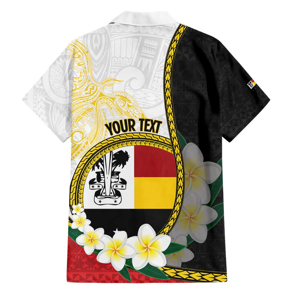 Personalised PNG Madang Provins Family Matching Short Sleeve Bodycon Dress and Hawaiian Shirt Papua New Guinea Plumeria Melanesian Pattern LT14 - Polynesian Pride