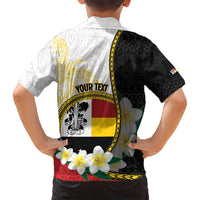 Personalised PNG Madang Provins Family Matching Tank Maxi Dress and Hawaiian Shirt Papua New Guinea Plumeria Melanesian Pattern LT14 - Polynesian Pride
