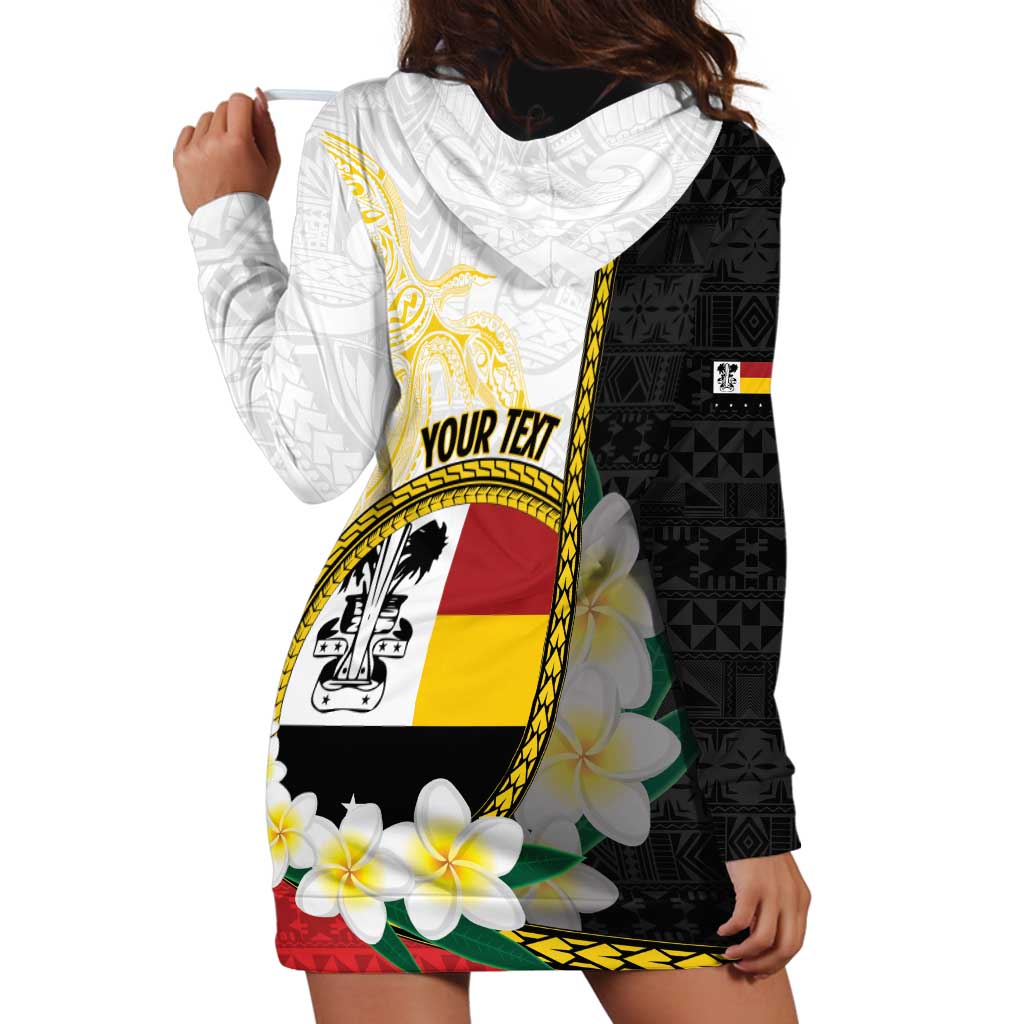 Personalised PNG Madang Provins Hoodie Dress Papua New Guinea Plumeria Melanesian Pattern LT14 - Polynesian Pride