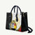 Personalised PNG Madang Provins Leather Bag Papua New Guinea Plumeria Melanesian Pattern - Polynesian Pride