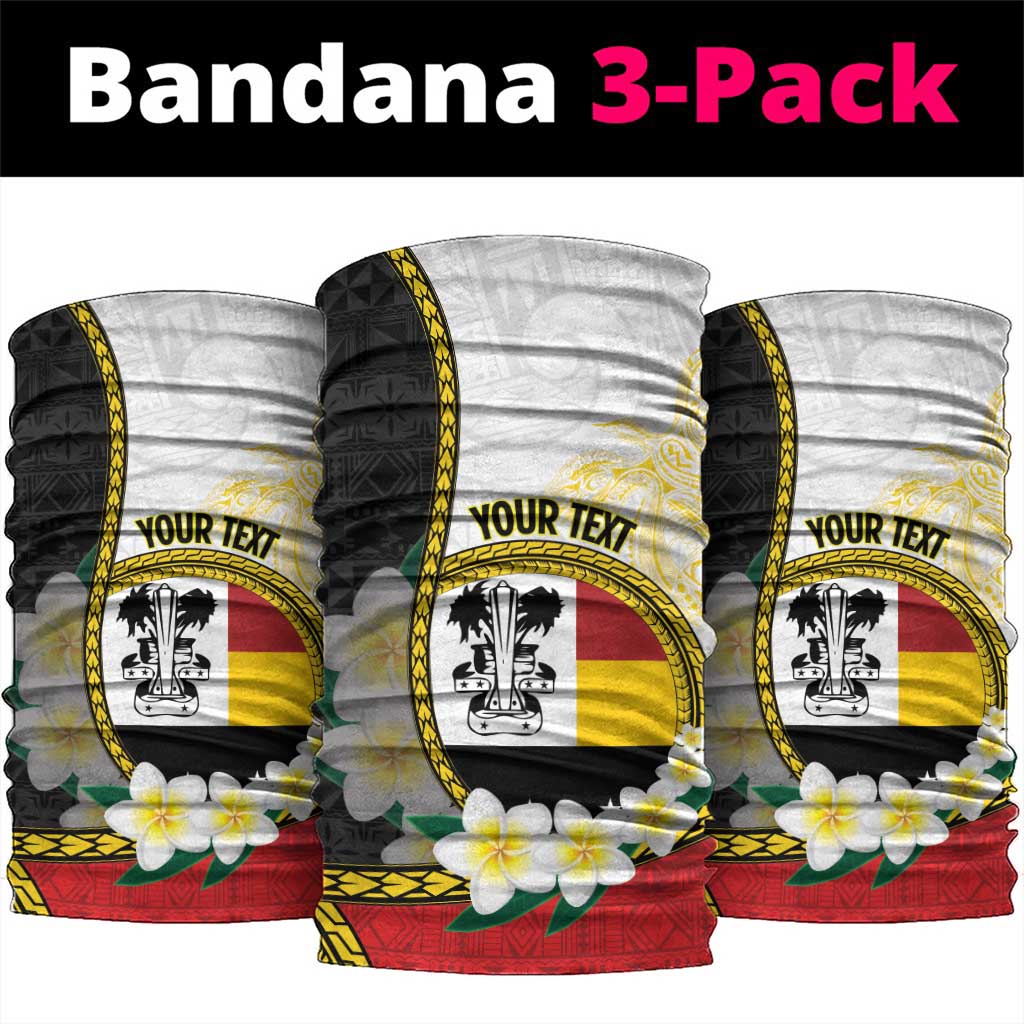 PNG Madang Provins Neck Gaiter Papua New Guinea Plumeria Melanesian Pattern LT14
