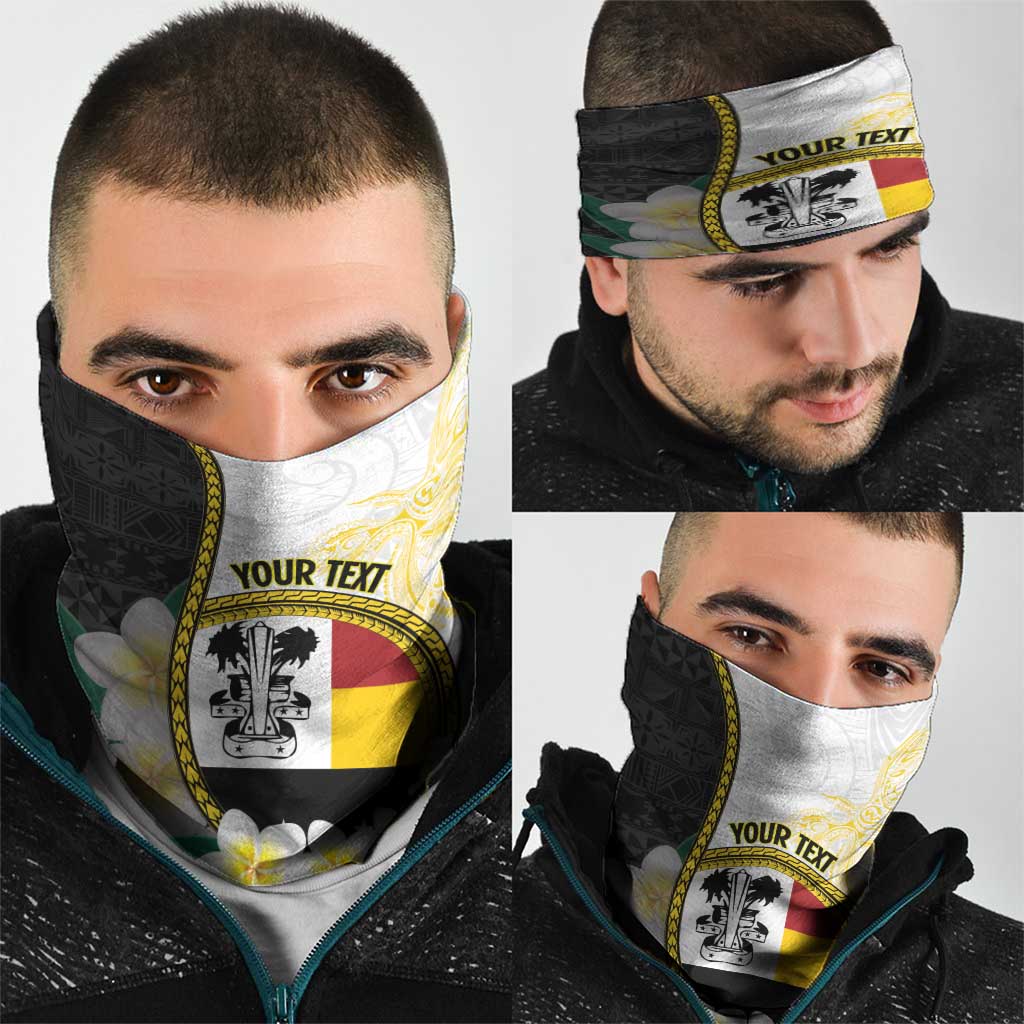 PNG Madang Provins Neck Gaiter Papua New Guinea Plumeria Melanesian Pattern LT14