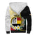 Personalised PNG Madang Provins Sherpa Hoodie Papua New Guinea Plumeria Melanesian Pattern - Polynesian Pride