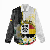 Personalised PNG Madang Provins Women Casual Shirt Papua New Guinea Plumeria Melanesian Pattern LT14 - Polynesian Pride