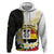 Personalised PNG Madang Provins Zip Hoodie Papua New Guinea Plumeria Melanesian Pattern - Polynesian Pride