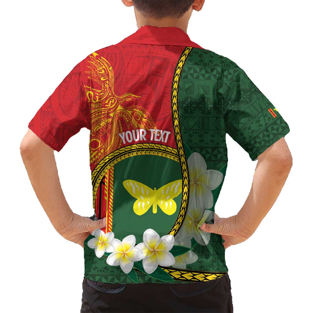 Personalised PNG Oro Provins Family Matching Long Sleeve Bodycon Dress and Hawaiian Shirt Papua New Guinea Plumeria Melanesian Pattern LT14 - Polynesian Pride