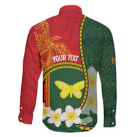 Personalised PNG Oro Provins Family Matching Puletasi and Hawaiian Shirt Papua New Guinea Plumeria Melanesian Pattern LT14 - Polynesian Pride