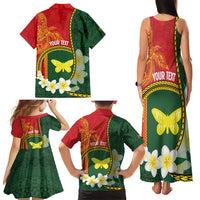 Personalised PNG Oro Provins Family Matching Tank Maxi Dress and Hawaiian Shirt Papua New Guinea Plumeria Melanesian Pattern LT14 - Polynesian Pride