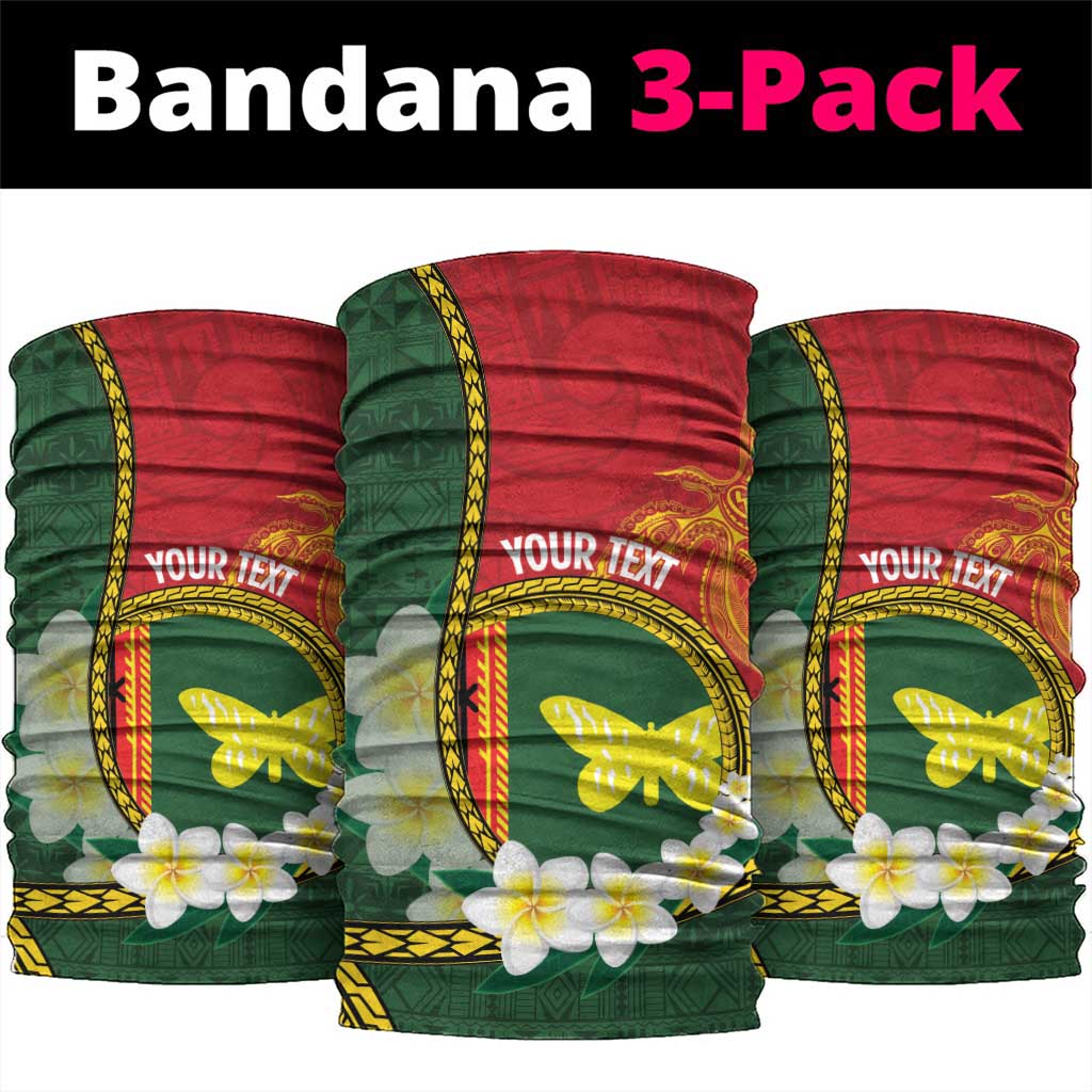 PNG Oro Provins Neck Gaiter Papua New Guinea Plumeria Melanesian Pattern LT14