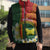 Personalised PNG Oro Provins Sleeveless Puffer Jacket Papua New Guinea Plumeria Melanesian Pattern - Polynesian Pride