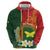 Personalised PNG Oro Provins Zip Hoodie Papua New Guinea Plumeria Melanesian Pattern - Polynesian Pride