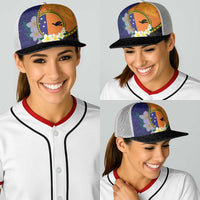 PNG Niu Ailan Baseball Net Cap Papua New Guinea Plumeria Melanesian Pattern - Polynesian Pride