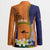 Personalised PNG Niu Ailan Blazer Papua New Guinea Plumeria Melanesian Pattern - Polynesian Pride