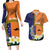 Personalised PNG Niu Ailan Couples Matching Long Sleeve Bodycon Dress and Hawaiian Shirt Papua New Guinea Plumeria Melanesian Pattern - Polynesian Pride