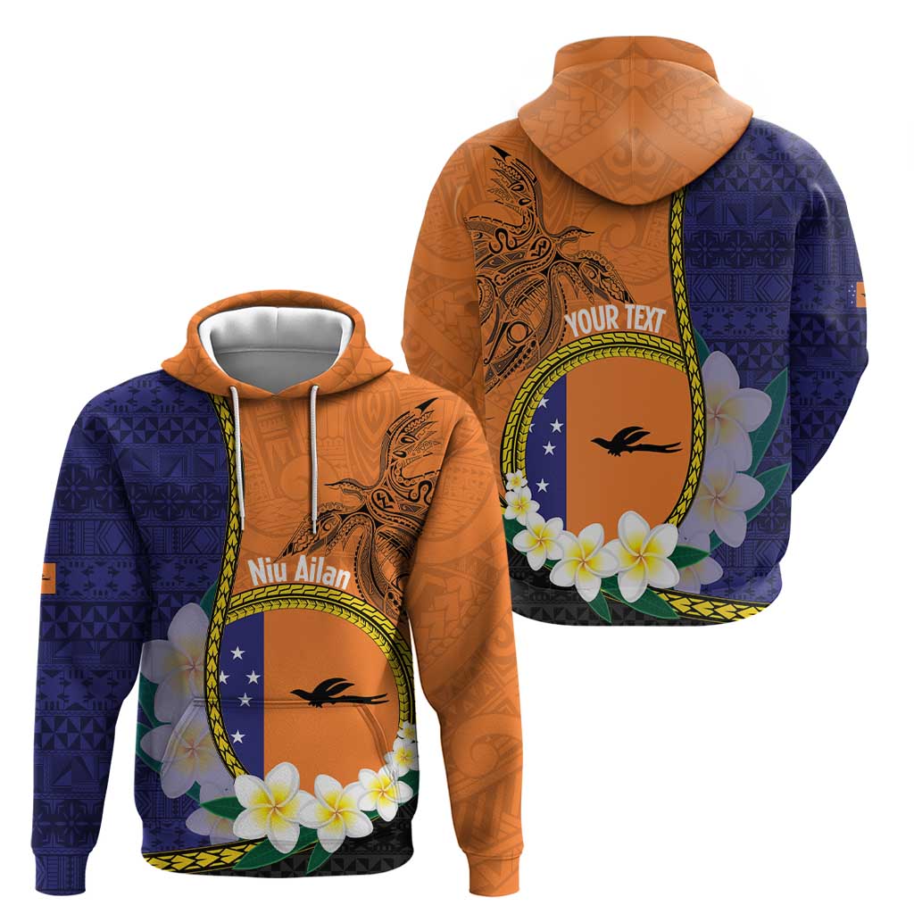 Personalised PNG Niu Ailan Hoodie Papua New Guinea Plumeria Melanesian Pattern - Polynesian Pride