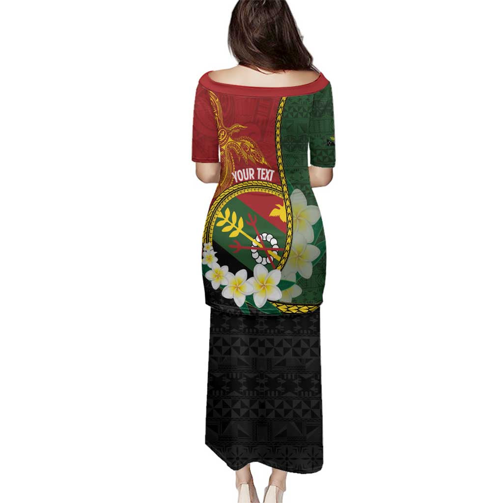 Personalised PNG Simbu Provins Family Matching Puletasi and Hawaiian Shirt Papua New Guinea Plumeria Melanesian Pattern LT14 - Polynesian Pride