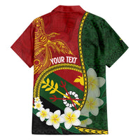 Personalised PNG Simbu Provins Family Matching Tank Maxi Dress and Hawaiian Shirt Papua New Guinea Plumeria Melanesian Pattern LT14 - Polynesian Pride