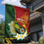 Personalised PNG Simbu Provins Garden Flag Papua New Guinea Plumeria Melanesian Pattern - Polynesian Pride
