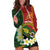 Personalised PNG Simbu Provins Hoodie Dress Papua New Guinea Plumeria Melanesian Pattern - Polynesian Pride