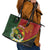 Personalised PNG Simbu Provins Leather Tote Bag Papua New Guinea Plumeria Melanesian Pattern - Polynesian Pride