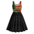 Personalised PNG Simbu Provins Midi Dress Papua New Guinea Plumeria Melanesian Pattern - Polynesian Pride