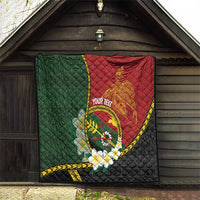 Personalised PNG Simbu Provins Quilt Papua New Guinea Plumeria Melanesian Pattern LT14 - Polynesian Pride