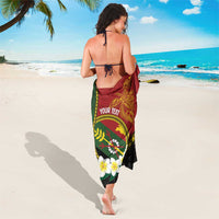 Personalised PNG Simbu Provins Sarong Papua New Guinea Plumeria Melanesian Pattern - Polynesian Pride