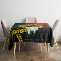 Personalised PNG Simbu Provins Tablecloth Papua New Guinea Plumeria Melanesian Pattern LT14 - Polynesian Pride