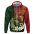 Personalised PNG Simbu Provins Zip Hoodie Papua New Guinea Plumeria Melanesian Pattern - Polynesian Pride