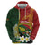 Personalised PNG Simbu Provins Zip Hoodie Papua New Guinea Plumeria Melanesian Pattern - Polynesian Pride