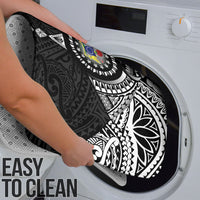 Cook Islands Manta Ray Bathroom Set Kuki Airani Tattoo Black Color LT14 - Polynesian Pride