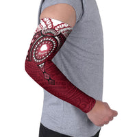 Personalised Cook Islands Mangaia Arm Sleeves Map With Kuki Airani Manta Ray Tattoo LT14 - Polynesian Pride