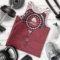Personalised Cook Islands Mangaia Men Tank Top Map With Kuki Airani Manta Ray Tattoo LT14 - Polynesian Pride