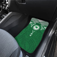 Personalised Cook Islands Rarotonga Car Mats Map With Kuki Airani Manta Ray Tattoo LT14 - Polynesian Pride