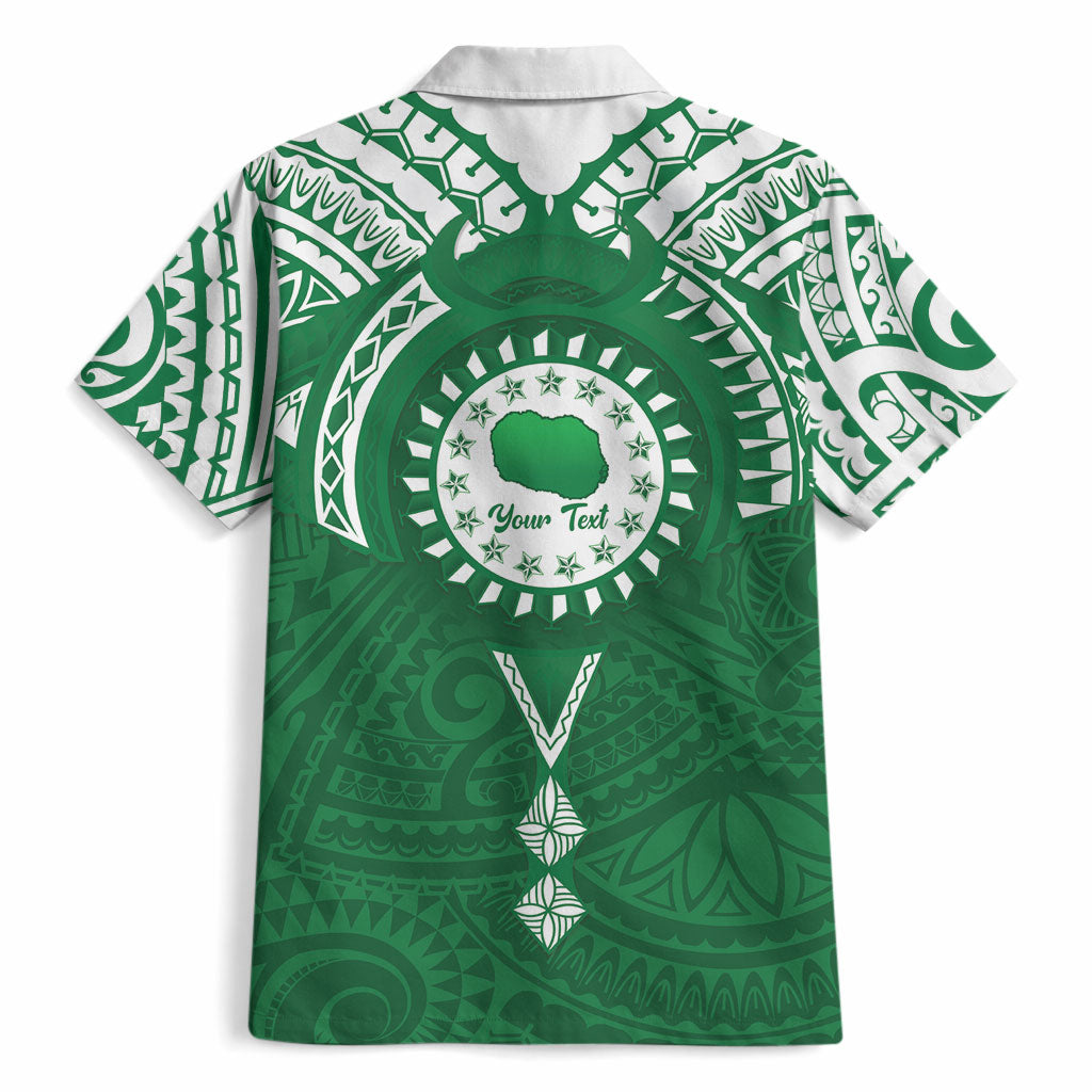 Personalised Cook Islands Rarotonga Hawaiian Shirt Map With Kuki Airani Manta Ray Tattoo LT14 - Polynesian Pride