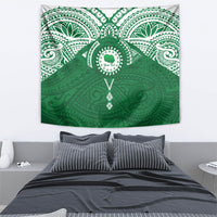 Personalised Cook Islands Rarotonga Tapestry Map With Kuki Airani Manta Ray Tattoo LT14 - Polynesian Pride