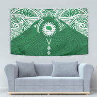 Personalised Cook Islands Rarotonga Tapestry Map With Kuki Airani Manta Ray Tattoo LT14 - Polynesian Pride