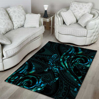 New Zealand Skink Area Rug Aotearoa Maori Mix Paua Shell LT14 - Polynesian Pride
