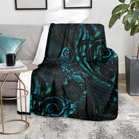New Zealand Skink Blanket Aotearoa Maori Mix Paua Shell