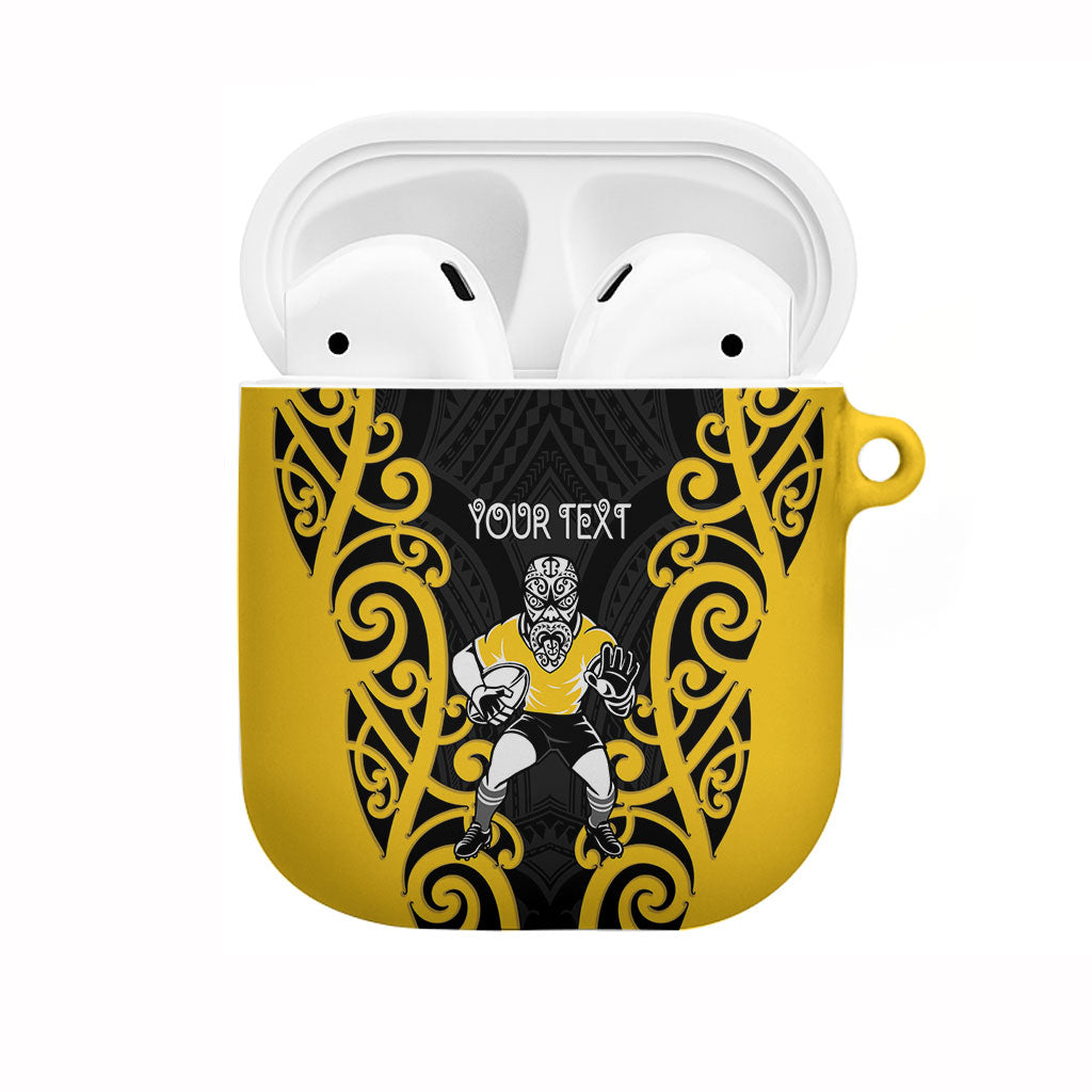 Wellington Custom Rugby New Zealand AirPods Case Aotearoa Maori Pukana Tiki Mascot