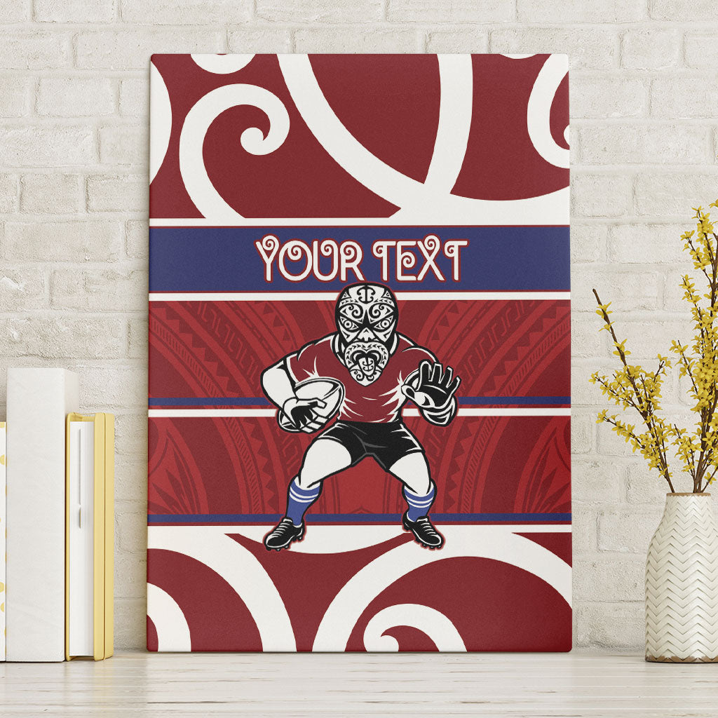 Southland Custom Rugby New Zealand Canvas Wall Art Aotearoa Maori Pukana Tiki Mascot
