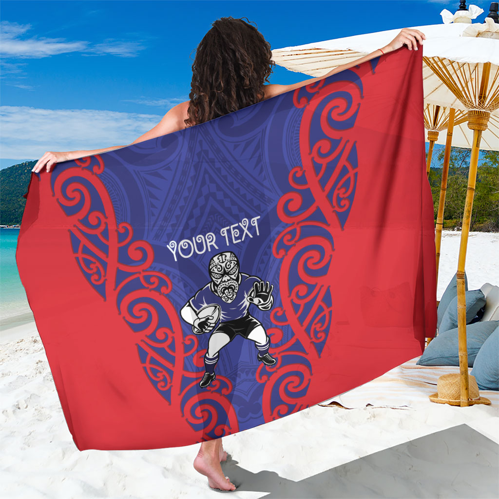 Tasman Custom Rugby New Zealand Sarong Aotearoa Maori Pukana Tiki Mascot
