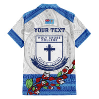 Personalised Fiji Holy Cross College Family Matching Summer Maxi Dress and Hawaiian Shirt Happy 50th Anniversary Fijian Tagimoucia Tapa Pattern LT14 - Polynesian Pride