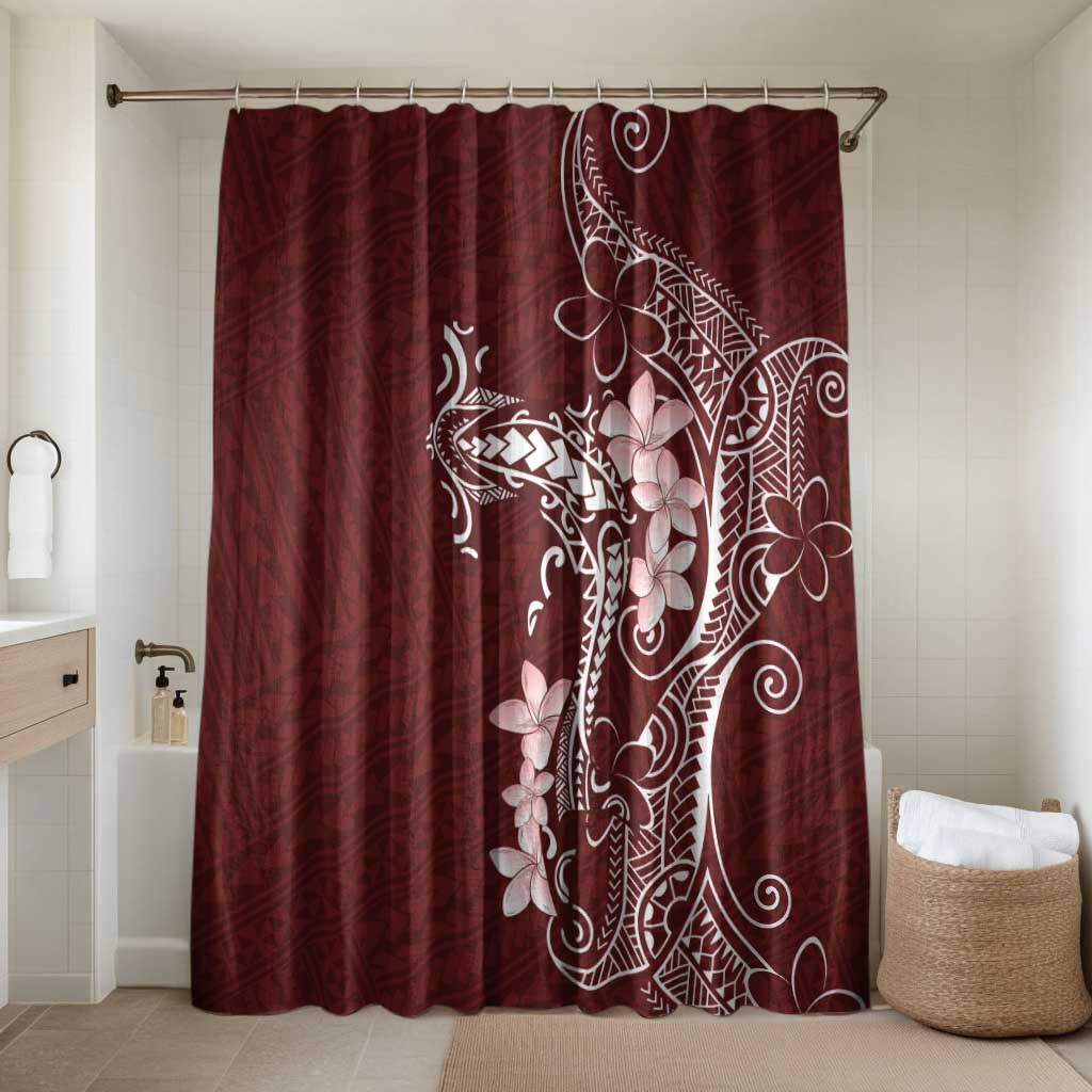 Oxblood Hawaii Bathroom Set Hammerhead Shark Tattoo Curve Polynesian - Polynesian Pride