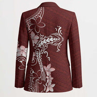 Oxblood Hawaii Blazer Hammerhead Shark Tattoo Curve Polynesian - Polynesian Pride