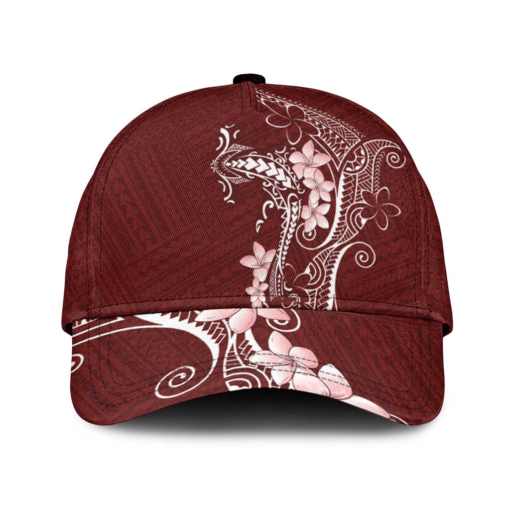 Oxblood Hawaii Classic Cap Hammerhead Shark Tattoo Curve Polynesian - Polynesian Pride