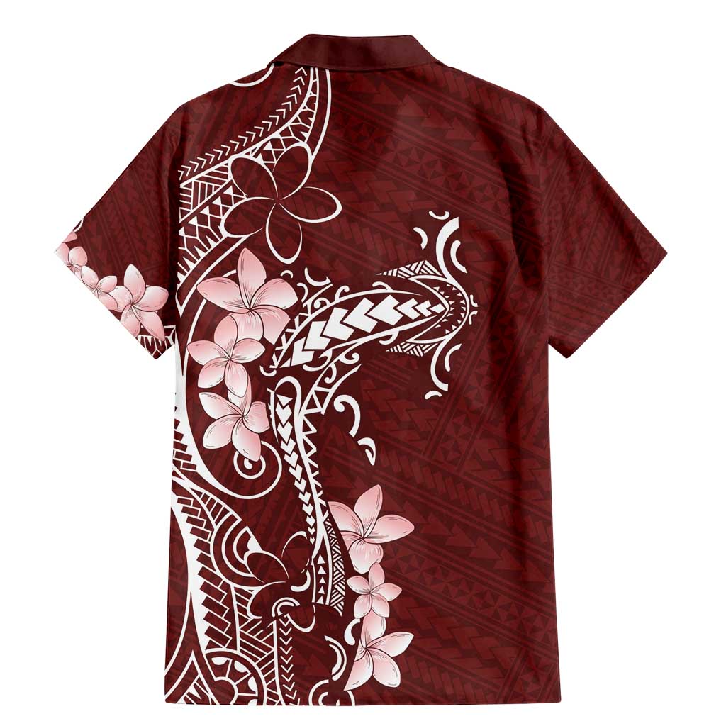 Oxblood Hawaii Family Matching Mermaid Dress and Hawaiian Shirt Hammerhead Shark Tattoo Curve Polynesian LT14 - Polynesian Pride